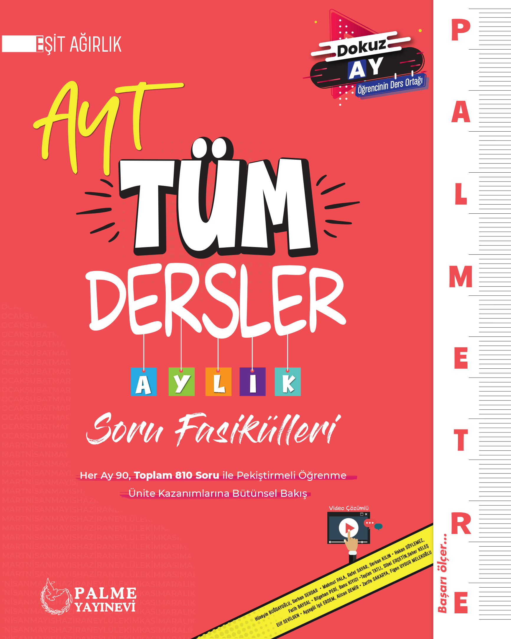 AYT EŞİT AĞIRLIK TÜM DERSLER AYLIK SORU FASİKÜLLERİ
